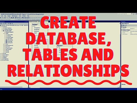 SQL Server Database Creation, Tables and Relationships | SQL Server Management Studio
