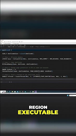 Shellcode Injection: The Technique That Breaks Everything 💀 #malware #hacking #windows
