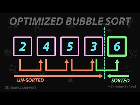 Optimized Bubble Sort Algorithm | (Algorithm with C++ Program) | Sorting Algorithms in DS