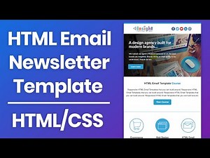 HTML Email Newsletter Template - Responsive HTML Email Tutorial 2025