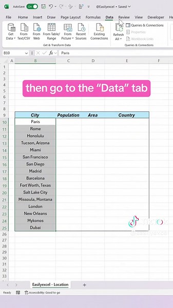 Understanding Geographical Data in Excel