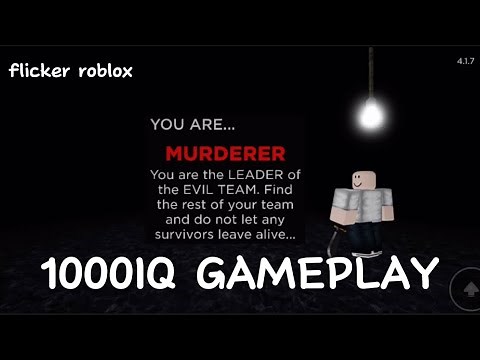 Smartest Play in Flicker Roblox (Murderer Role)