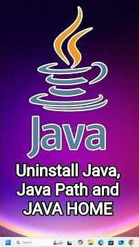 How to Uninstall Java, Java Path and JAVA HOME in Windows 11 PC or Laptop