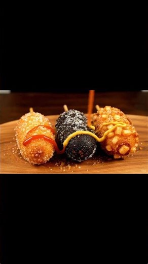 Ultimate Cheesy Korean Corn Dog ASMR 🧀🌭 | Crunchy & Satisfying #asmr #food #asmrfood #foodasmr #sat