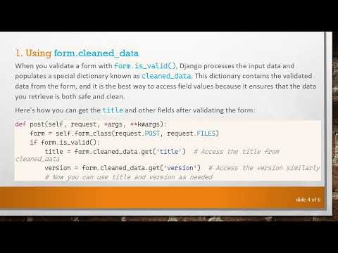 How to Access request.POST Data in Django Forms