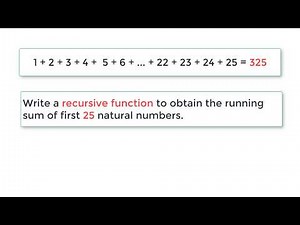 C Program To Find Sum of Natural Numbers Using Recursion