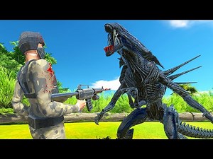 TERRIFYING Alien Deathrun - Animal Revolt Battle Simulator