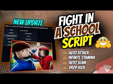 🥊 BEST Fight in a School Script *NO KEY* 🏫 | Auto Attack, Infinite Stamina, Auto Slam & More 2025