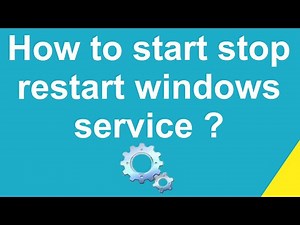 How to start/ stop /restart/ windows service