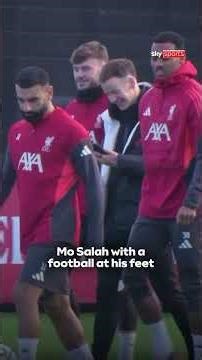 Mo Salah in Liverpool training today following that explosive interview #shorts #liverpool