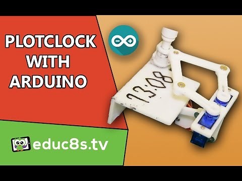 Arduino Project: Plotclock with a DS3231 Real Time Clock and an Arduino UNO.