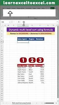 Excel Pro Tricks: Dynamic Multi Level or Multi Column Sorting in Excel with SORT Function in Formula
