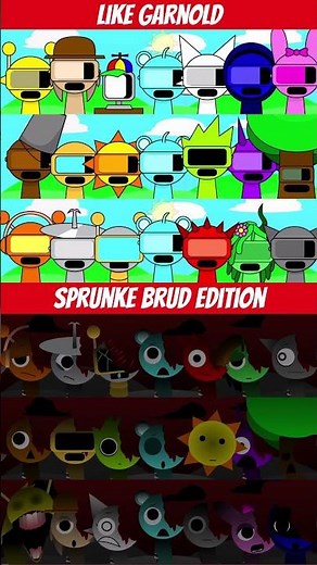 Incredibox Sprunki Everyone look like garnold vs Sprunke Brud Edition #sprunkisong #sprunkipyramixe