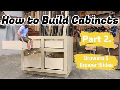 Build Cabinets The Easy Way | Building and Installing Drawers