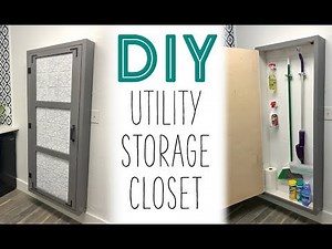 DIY Utility Storage Closet!