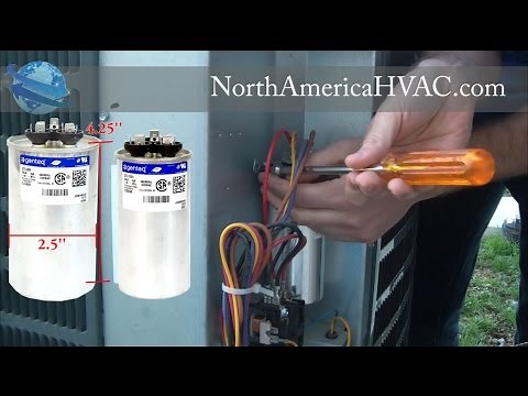 How to replace a Capacitor - HVAC A/C Capacitor Replacement