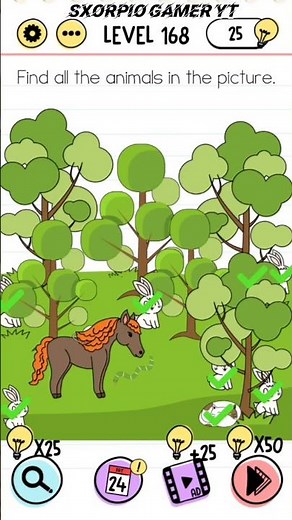 Brain Test Level 168 | Tricky Puzzles | Gameplay Walkthrough | Levels Solution | Sxorpio Gamer YT