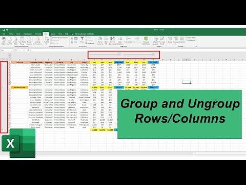 How to Group/Ungroup Rows and Columns in Excel