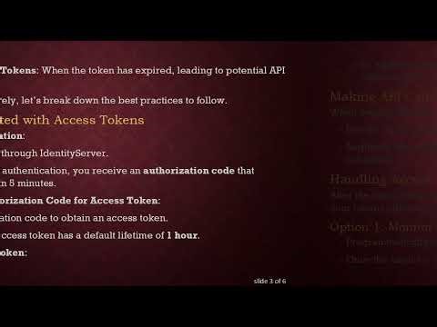 Understanding the Best API Access Flow with Valid and Invalid Access Tokens