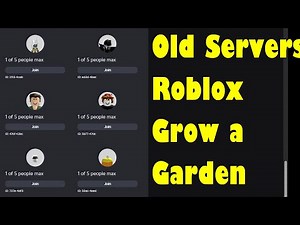 How to Find & Join OLD Servers in Roblox Grow a Garden! (For RARE ITEMS & Less Lag!)
