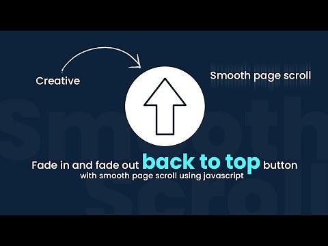Fadein and Fadeout Back To Top Button on Page Scroll using CSS and Vanilla Javascript