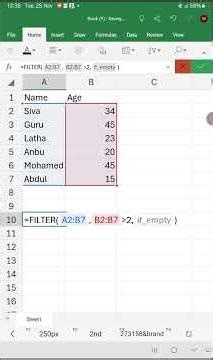 FILTER Formula in Excel – Extract Data in Seconds #excel #exceltips #excelshorts