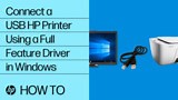 Installing an HP Printer with an Alternate Driver in Windows 7 for a USB Cable Connection