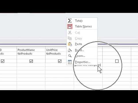 Creating a Parameter Query in Access