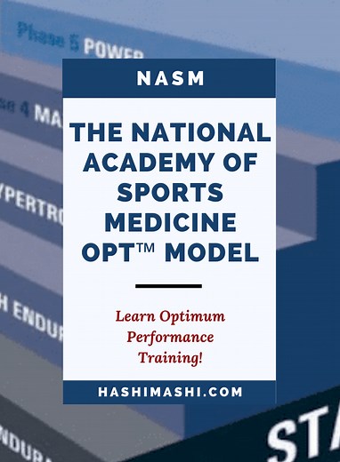 NASM OPT Model - A Guide to Optimum Performance Training