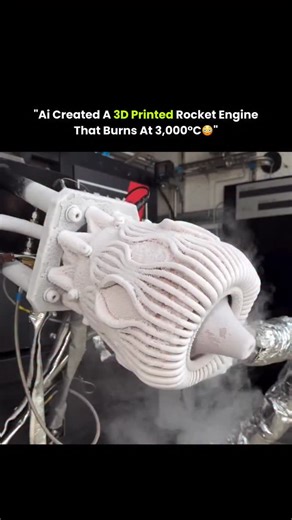 @lumathink on Instagram: "This rocket engine wasn’t sketched, tuned, or optimized by human hands — it was designed by artificial intelligence from the laws of physics upward. The engine shown is LEAP 71’s NEURON 20 kN aerospike rocket engine, featured by YouTuber Intezga. Instead of engineers drawing CAD models, LEAP 71 uses a computational AI system that encodes thermodynamics, fluid dynamics, combustion physics, material limits, and manufacturing rules. Once given a performance target, the sys