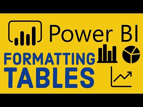 Power BI Tutorial for Beginners 10 - Formatting Tables in Power BI