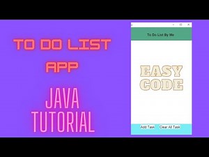 To Do List App Java