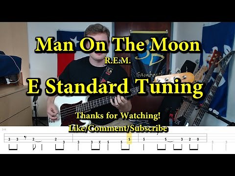 Man on the Moon - R.E.M. (Bass Cover with Tabs)