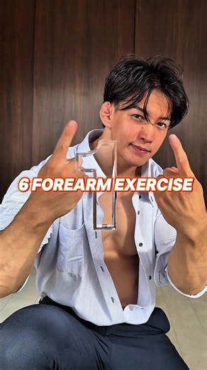 6 Forearm Exercises❗️ . . #forearmworkout #exercise #training #homeworkout #fyp