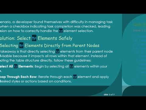 How to Effectively Get a tr Element Using ParentNode in JavaScript