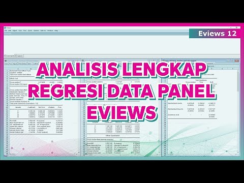 EVIEWS TUTORIAL: PANEL DATA REGRESSION TEST WITH EVIEWS ‼️