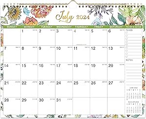 Amazon.com: Calendar 2024-2025 - Jul. 2024 - Dec. 2025, 2024-2025 Wall Calendar, 15" x 11.5", 18 Monthly Wall Calendar 2024-2025, Perfect for Organizing - Art Floral : Office Products