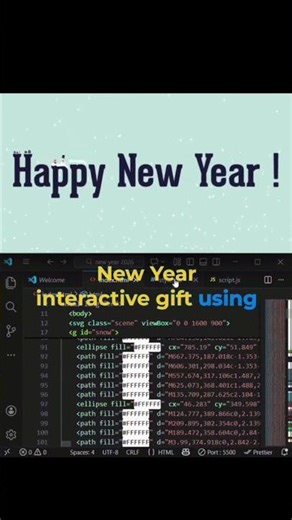How to create Interactive gift box by using HTML,CSS and JAVASCRIPT in VS code.