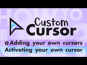 How to add own cursors - Add Own Cursor Interface, Uploading Cursor and Pointer, Activating Cursor