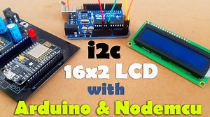 Arduino16x2 i2c LCD, Nodemcu 16x2 i2c LCD Code & Library