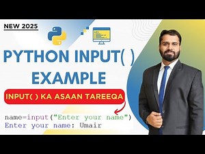Python input() Example Explained LIVE | Step-by-Step for Beginner 2025