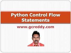 Python Class 7: Python Control Flow Statements