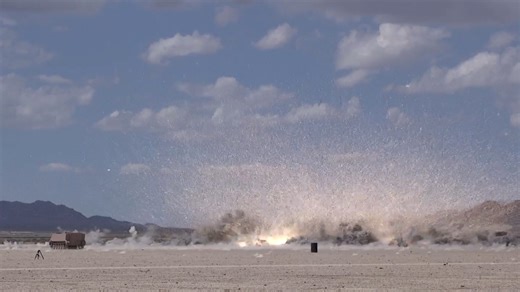 US military video shows how cluster munitions explode