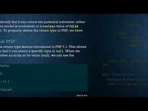 Understanding Function Return Types in PHP: Array and Boolean Explained