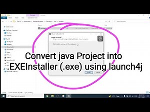 How to convert java Project into .EXEInstaller using launch4j #java #exe
