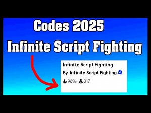 Infinite Script Fighting Codes 2025 / Roblox ! 🎮🔑