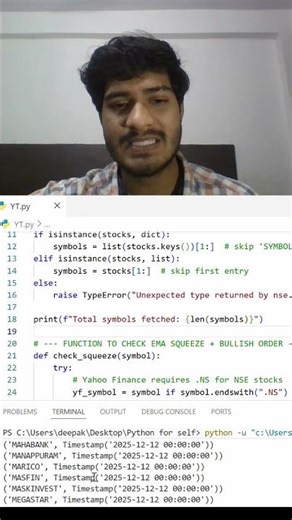 How to scan nse stock quickely || python for stocks||