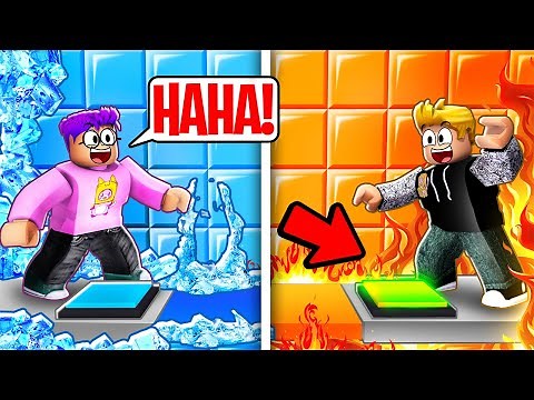 Can We Beat 2 PLAYER ELEMENTAL TEAMWORK PUZZLES In ROBLOX!? (ALL LEVELS! 2-PLAYER OBBY)