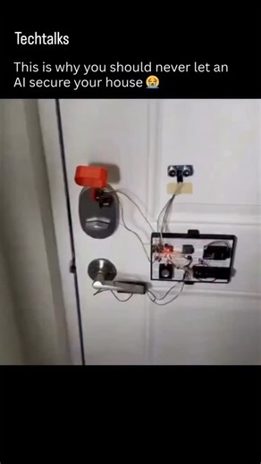 TechTalks on Instagram: "An Arduino, a few sensors, and suddenly your door has a mind of its own. It detects motion, thinks for a second and then attacks the handle like it's defending a bank vault. Cool for engineering projects terrifying for anyone just trying to grab a snack at 2 AM Would you try building this or is this a lawsuit waiting to happen? Follow @techtalks243 for the biggest shifts happening in the Al world"