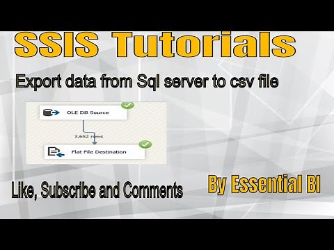 How to Export data from Sql server to Flat file using SSIS ?